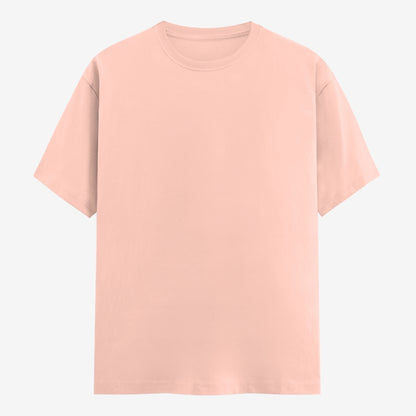 Words Armor solid plain peach t shirt front view for men and women