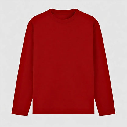 Words Armor solid plain red full sleeve t shirt front view for men and women
