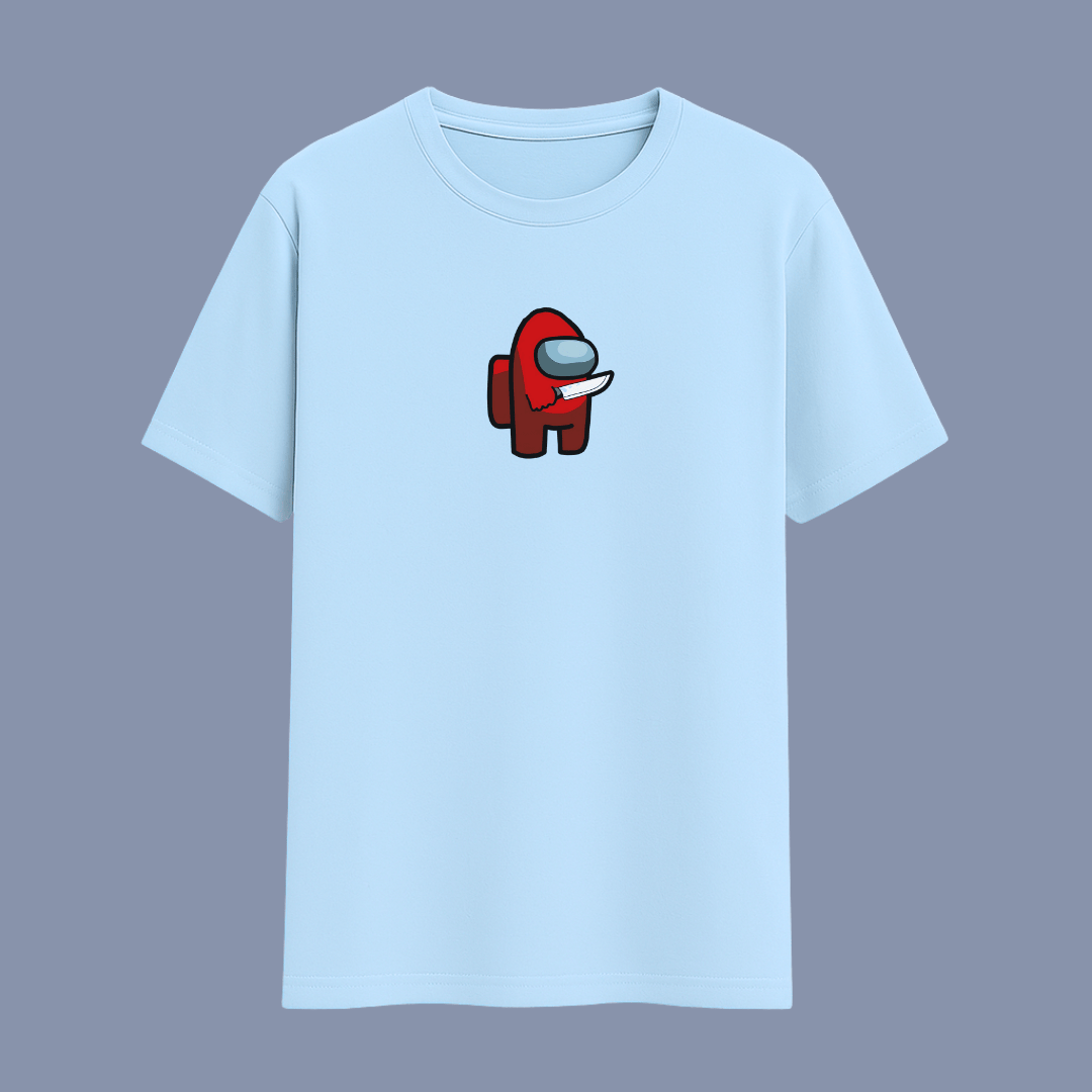 WordsArmor Among Us classic t-shirt light blue front mockup