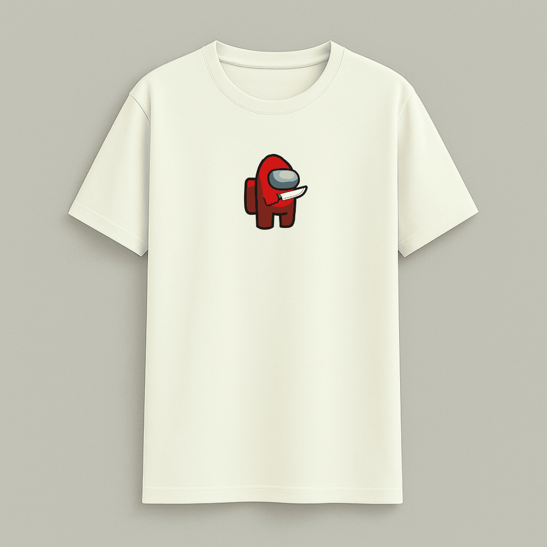 WordsArmor Among Us classic t-shirt off white front mockup