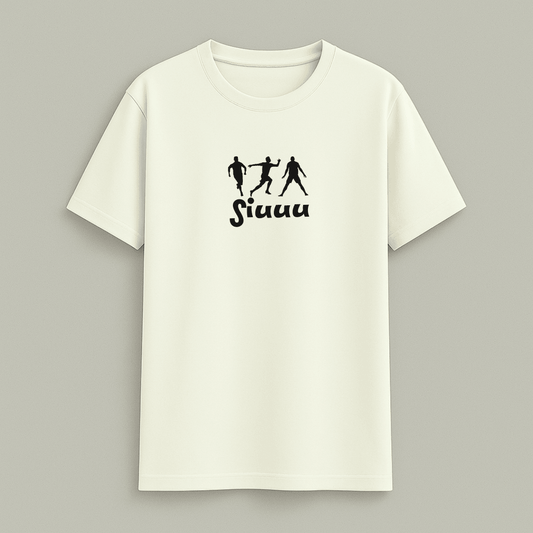 Ronaldo Siuuu classic t-shirt by Words Armor premium cotton for men and women